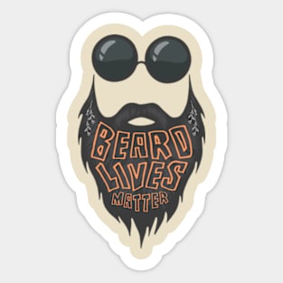 Beard Lives Matter, Hipster, Beard And Mustache. Sticker